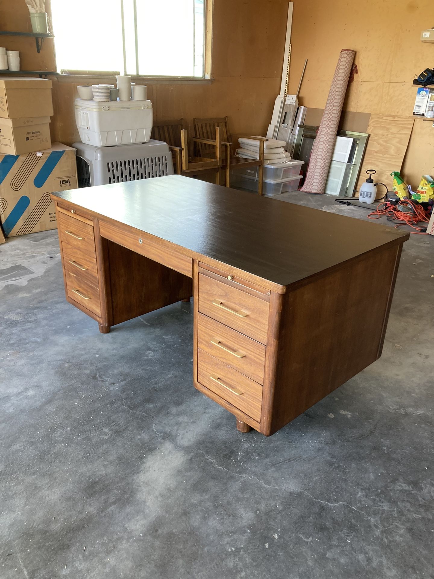 Mid-century Modern Walnut Desk