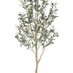 Artificial Olive Tree, Tall Faux Olive Tree Plants, Fake Potted Olive Silk Tree with Branches and Fruits, Artificial Trees for Modern Home Office Livi
