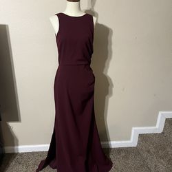 Burgundy/ Plum/Dark Red Wedding/ Prom Dress Thumbnail