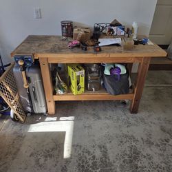 Wood Workbench 