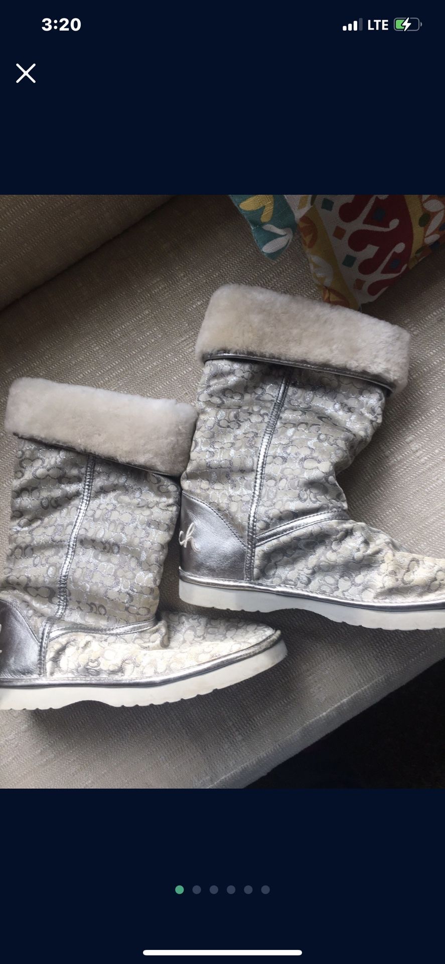 Coach Womans Boots Size 7 Great Shape