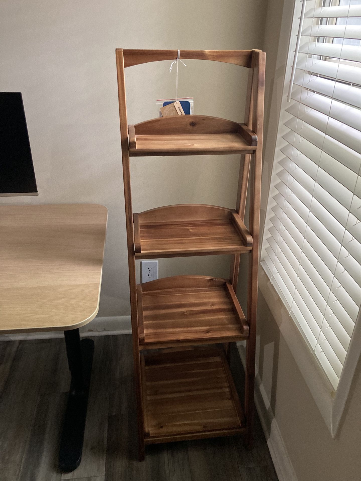 Acacia Wood Shelf 4 Tiers