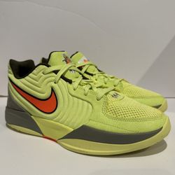 Nike Ja 2 (GS) 12 Time Sneakers Sz 6.5Y Neon Yellow Orange Basketball No Top Box