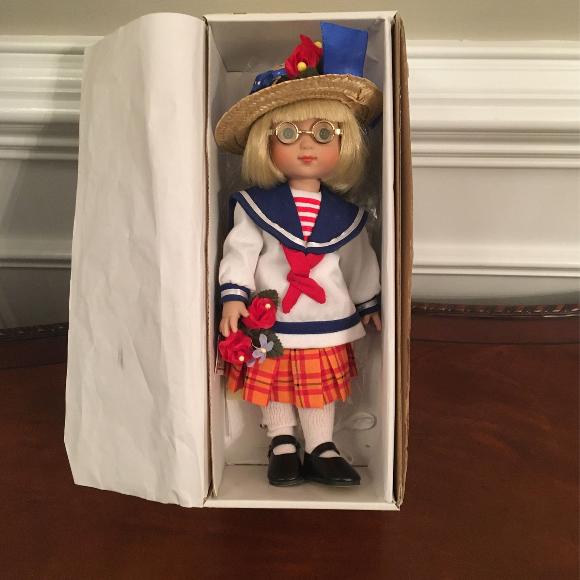 Porcelain Doll Mary Engelbreit’s “Classic Sailor Ann Estelle” New In Box Non Smoking Home Northeast Richland County Cash 