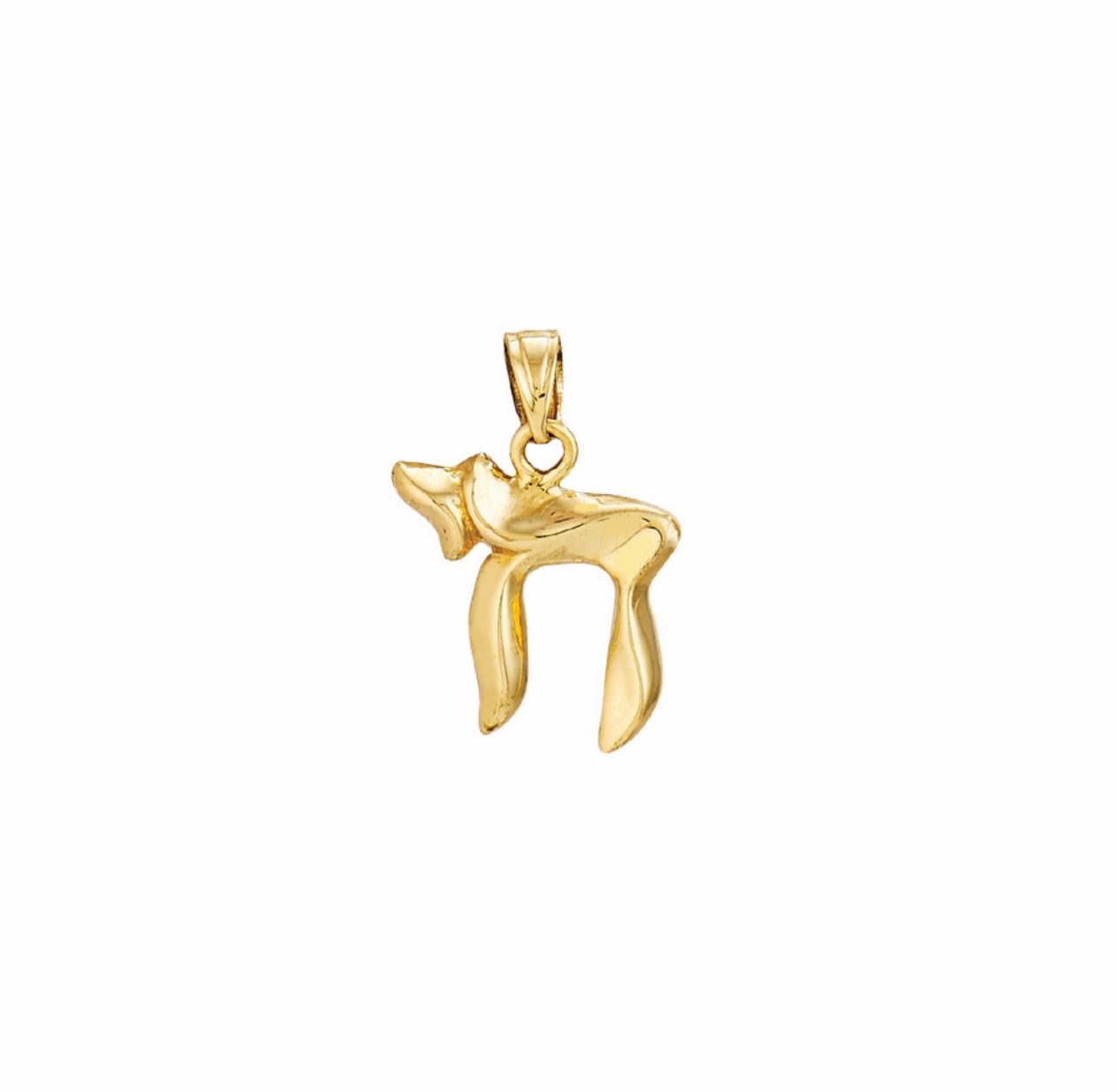 14K Yellow Gold Hebrew Chai Charm A Hebrew word and symbol that means “life”. Chai is also linked to the number 18 Color-Gold Yellow Weight- 1.4 Met