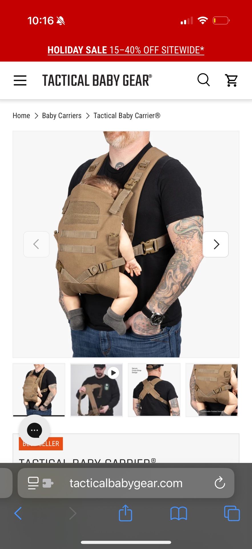 Tactical Baby Gear Carrier