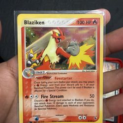 Pokémon Ex Ruby & Sapphire Blaziken Holo 