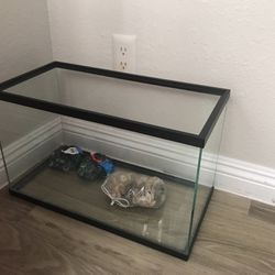 Fish tank With Marbles And Rocks