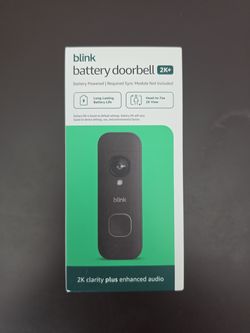 Blink Battery Doorbell 2K+ Video Doorbell Camera, Brand New Sealed