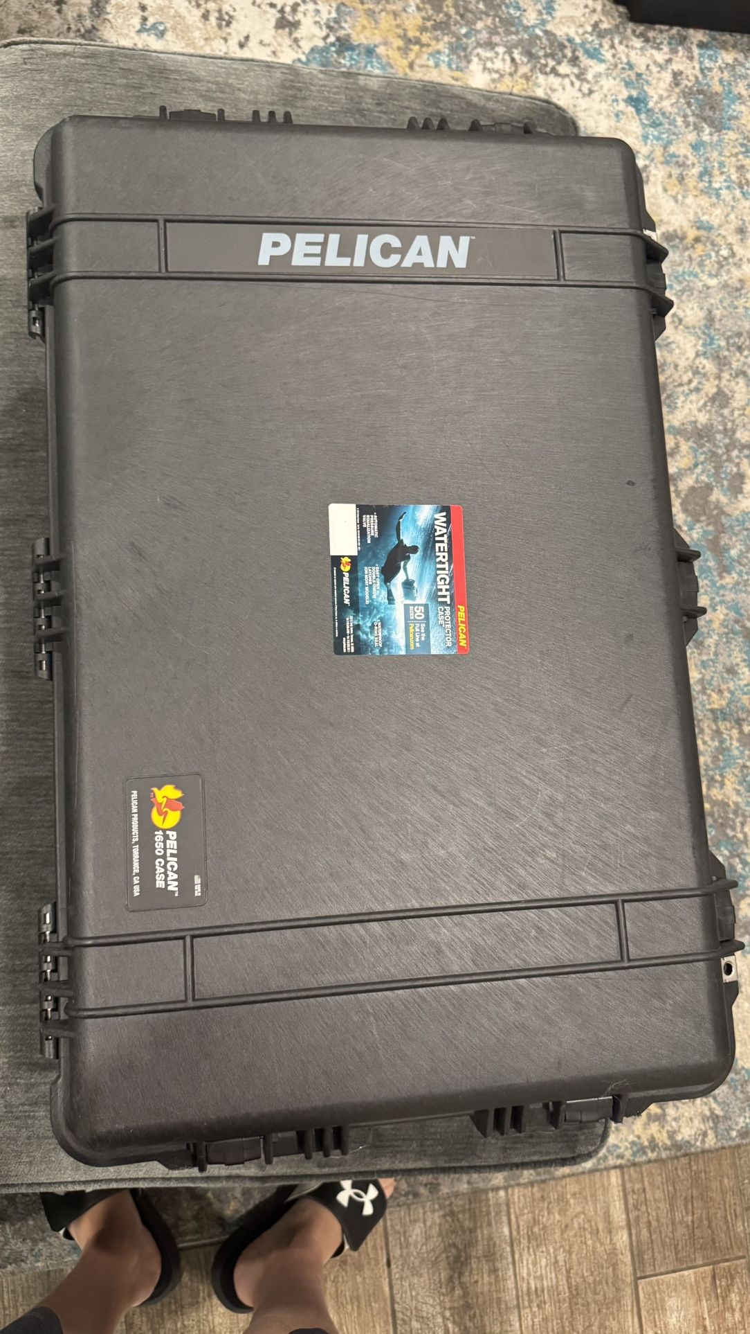2 Cases - Pelican 1650-020-110 1650 Hard Case with Foam
