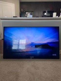65” Philips Flatscreen TV 65 Inch with Onn Soundbar and Onn Subwoofer