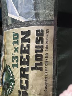 13x10 Green House Coverage Area: 13 % 10' / 3.96m x 3.05m Center Height: 84°2.13m