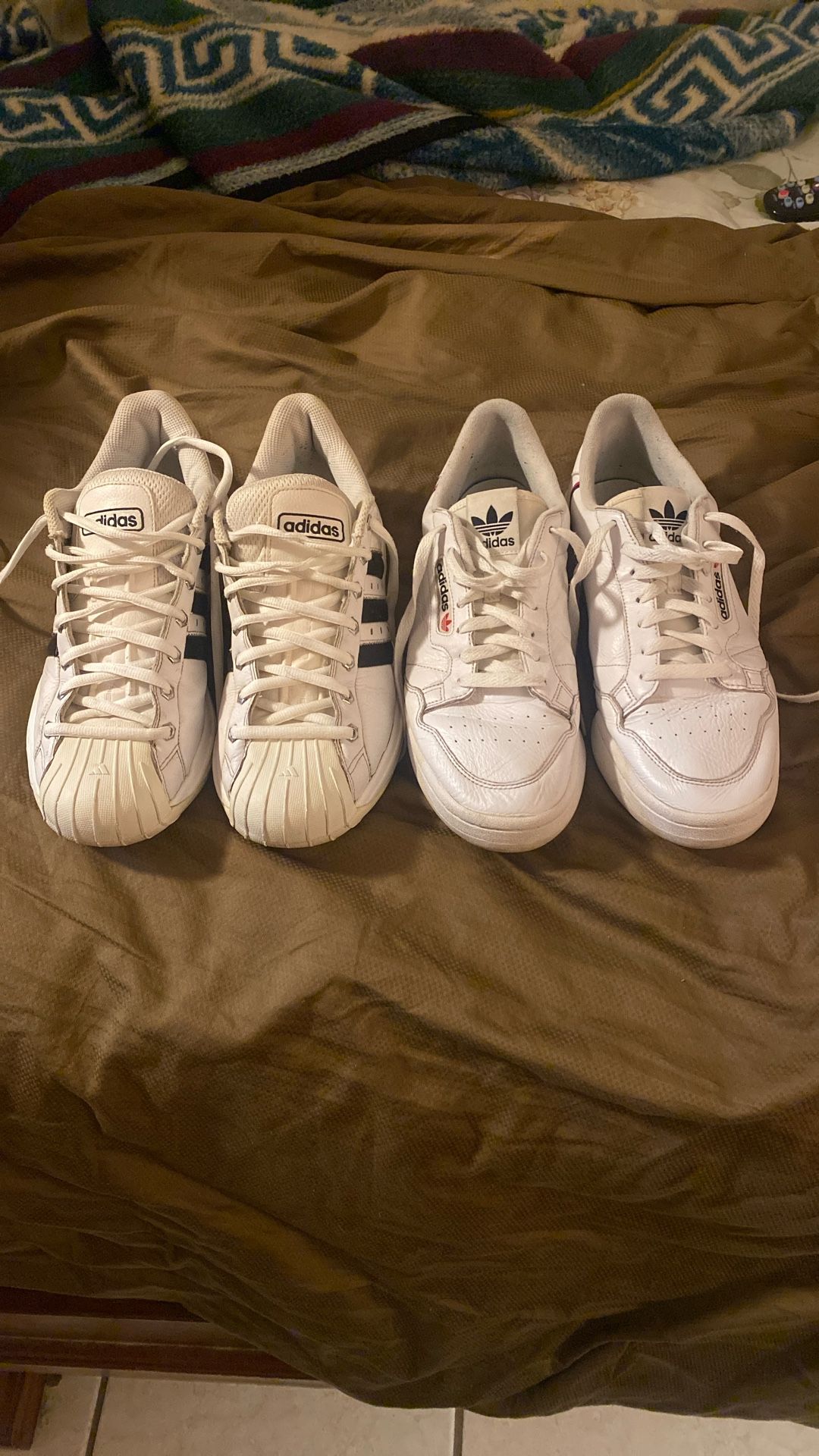 Adidas Combo Superstars 2G Size 11   Continental 11.5