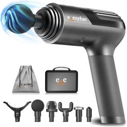 Massage Gun for Athletes-Percussion Muscle Massage Gun Deep Tissue, Helps Relieve Sore Muscles and Stiffness, Super Power, Quiet, 2 Smart Modes*5 Spee