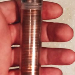 Roll of 50 1958-d wheat back Lincoln cents