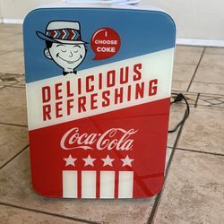 Cooluli Mini Retro Coke Fridge For Wall Or Car- Adapter Included