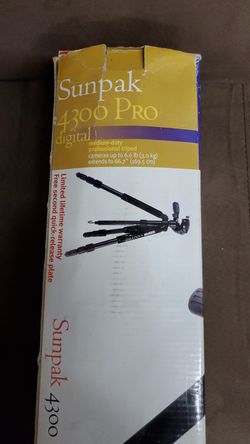 SUNPAK 4300 PRO DIGITAL TRIPOD PROFESSIONAL