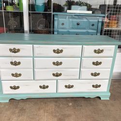 Refinished Wood Dresser 