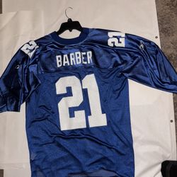 Vintage NYG Tiki Barber Jersey (reebok Game-wear) XL