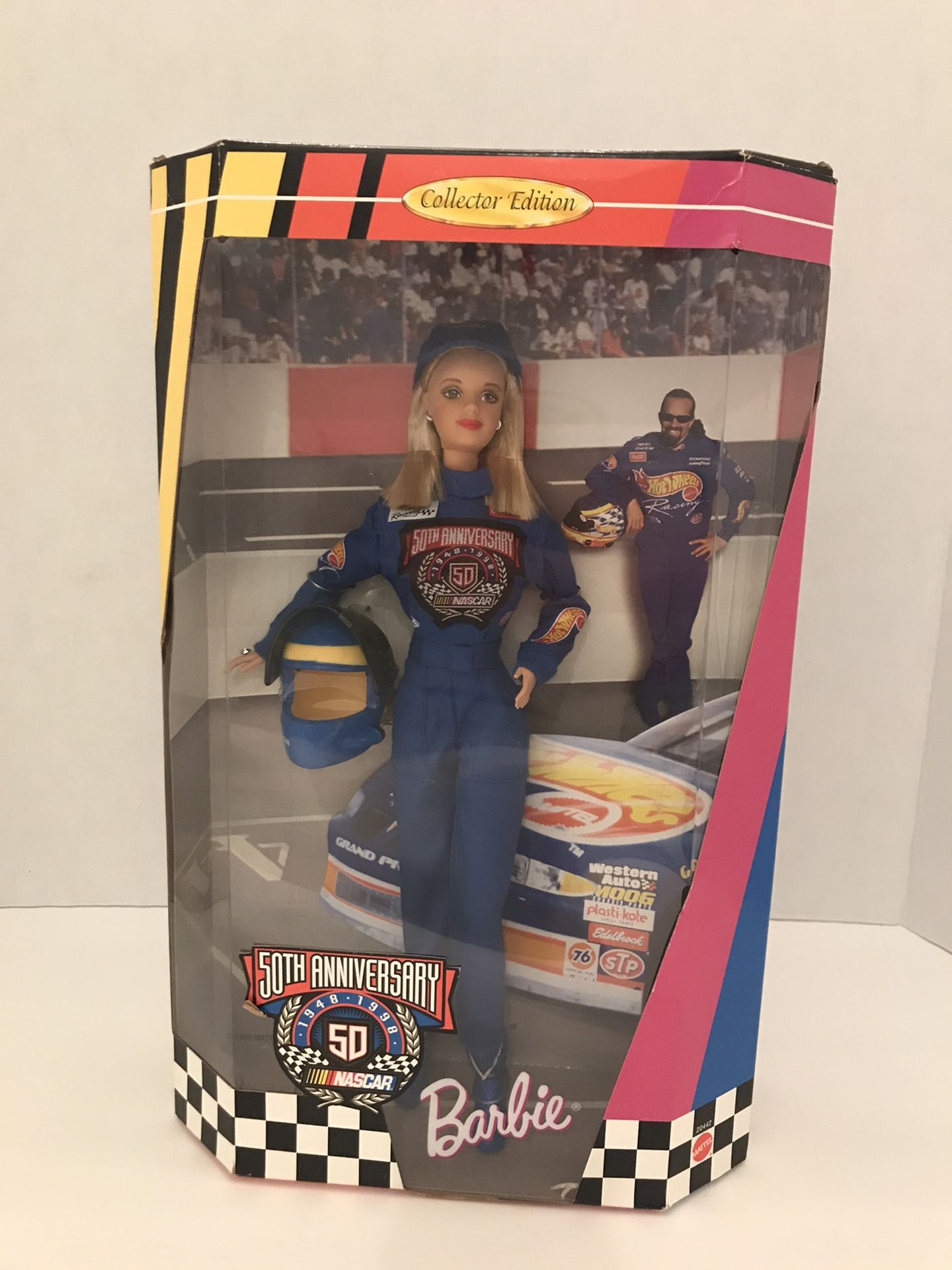 NASCAR Car Racing Barbie Doll 50th Anniversary Collectors Edition NIB