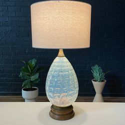 Vintage Italian Murano Glass Table Lamp with Brass Accent, c.1960’s
- Delivery Available