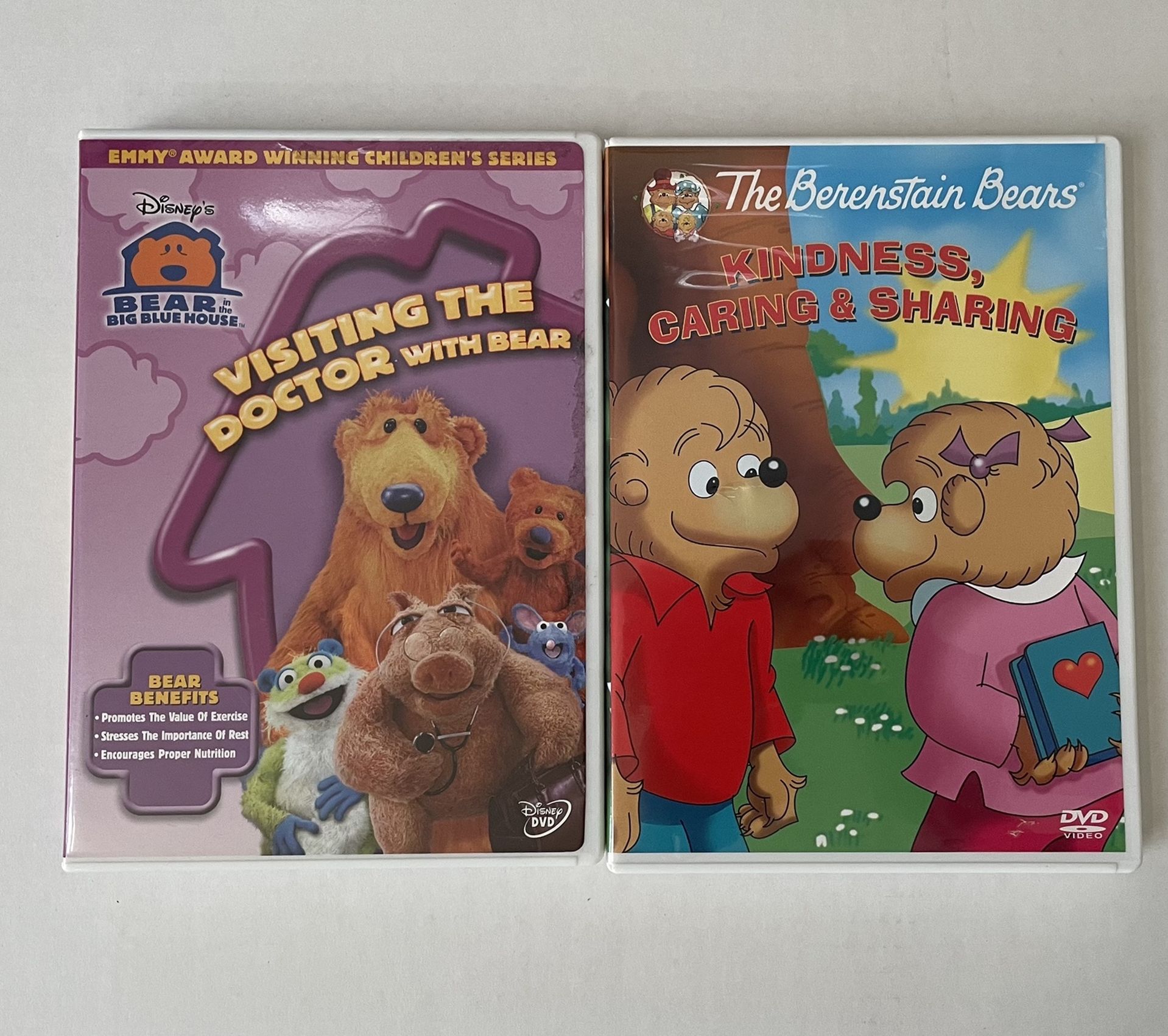 Berenstain Bears and Bear in The Big Blue House Kids Learning DVDs -$5