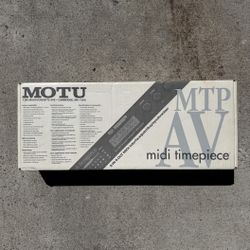 MOTU MIDI Timepiece AV MTP AV Rackmount MIDI Interface w/ SMPTE Timecode TESTED