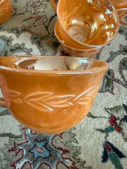 Fire King cups, saucers, bowls