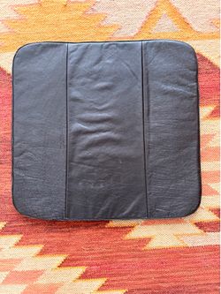 6 Crate & Barrel Leather Seat Cushions