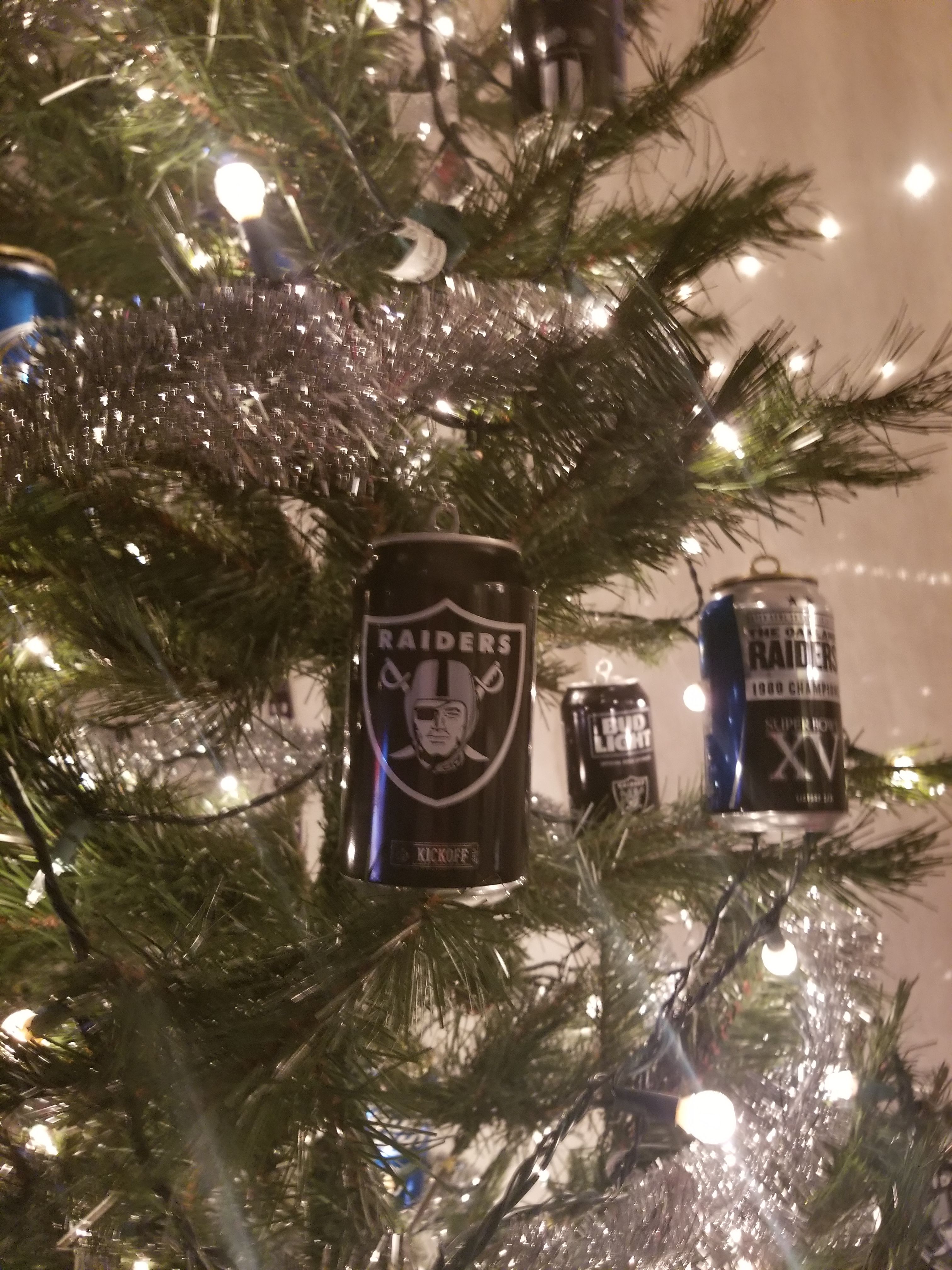 Raiders Christmas ornaments