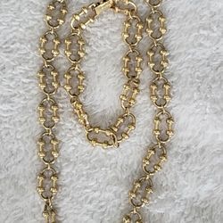 Vintage Avon oval goldtone chain adjustable set