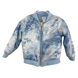Disney Frozen Blue Zip Up Jacket Girls 2T