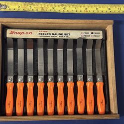 SNAP-ON TOOLS FB3330 E-Z GRIP FEELER GAUGE SET ORANGE HARD HANDLES, CASE USA