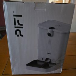 PiFi Smart Portion Control WiFi 5G & 2.4G Dual Bin Automatic Dog Multi Feeder, White, 6-liter, Modern Slim