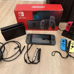 Nintendo Switch Bundle + 3 Sets Of Extra Joycons