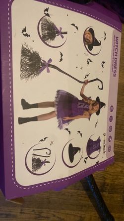 Witch costume for girl size M 9-10