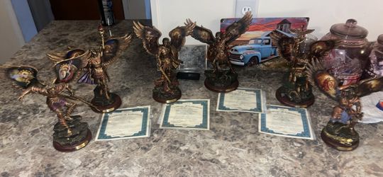 Archangel miniature statues some with certificates