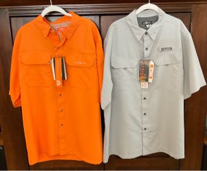 Habit Fishing Shirt, UPF 40+, Size Large, Short Sleeve, New with Tags