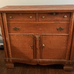 Antique oak sideboard