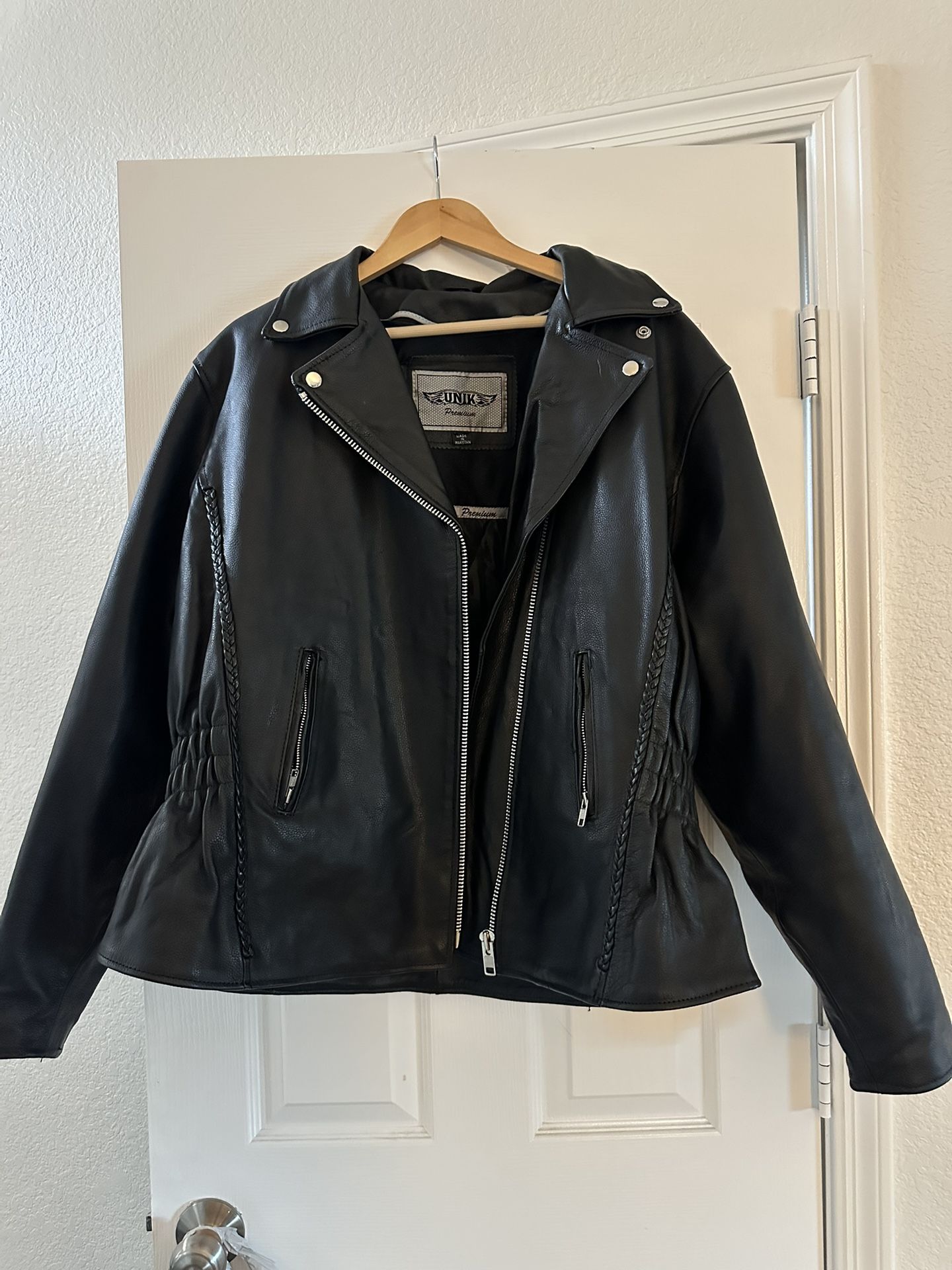UNIK LEATHER BIKER JACKET
