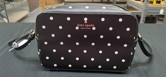 Kate Spade Black and White Small Polka Dot Crossbody Bag
