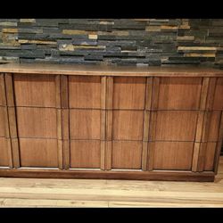 Vintage mcm walnut dresser