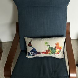 Blue IKEA Poang Chair In New Condition