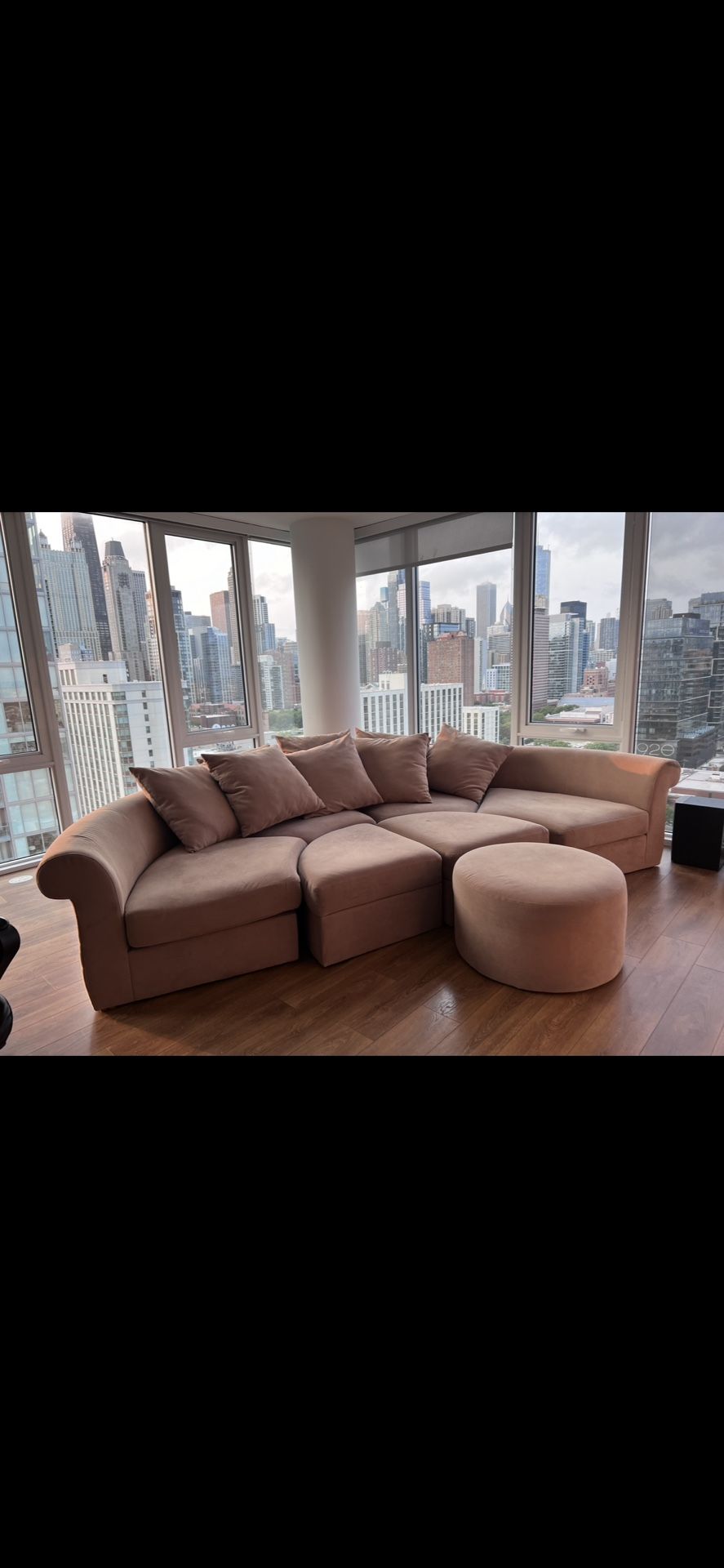 Couch Modular Half Circle Conversation Put