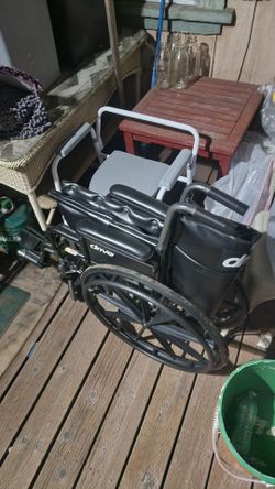 Wheelchair and commode