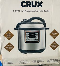 Crux 8 QT 10-in-1 Programmable Multi Cooker