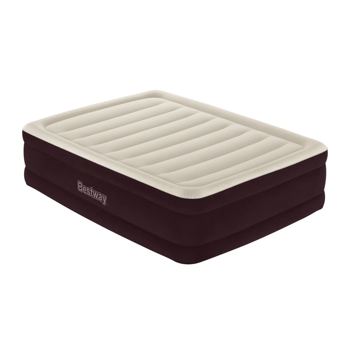 Bestway Maroon 20" Queen Air Mattress with Built-in Pump