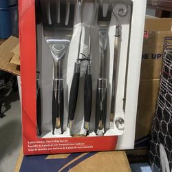 Perfect Flame 6 Piece Stainless Grill Set
