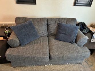 Blue couch!