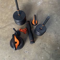 FEIERDUN Adjustable Dumbbells, 20/30/40/45/70/90lbs Free Weight Set with Connector, 5 in1 Dumbbells Set Used as Barbell, Kettlebells, Push up Stand, W